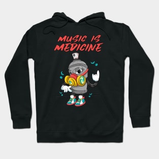 Girl Graffiti Tagging Music Hoodie